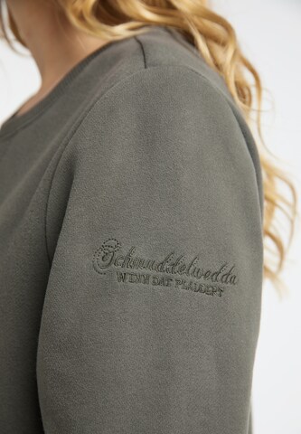 Schmuddelwedda - Sweatshirt 'Yasanna' em verde