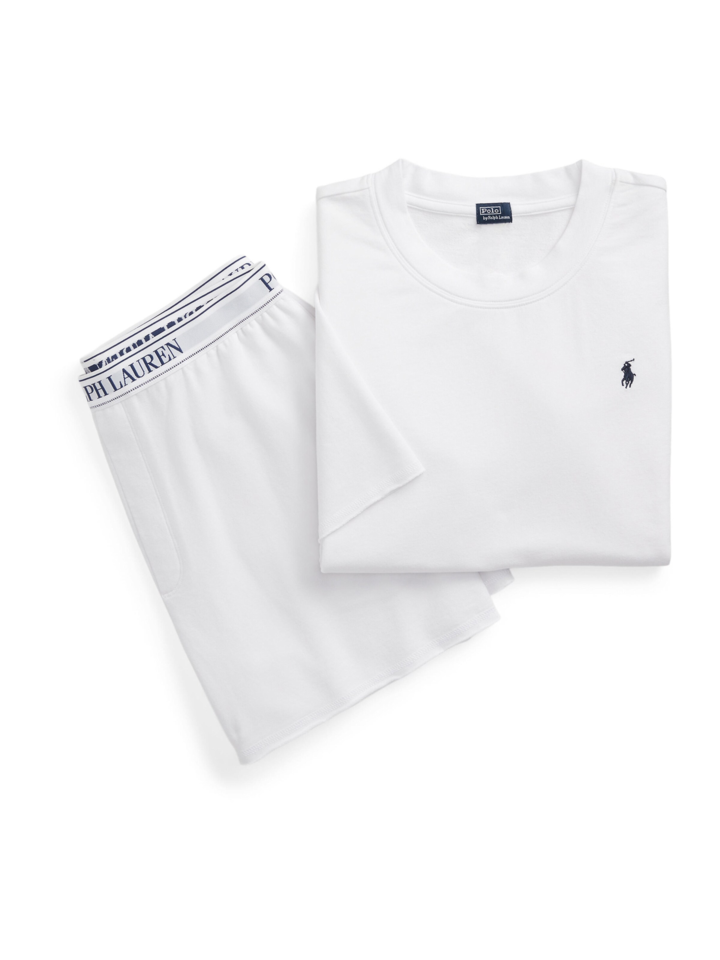 Polo Ralph Lauren - Pijama en blanco: frente