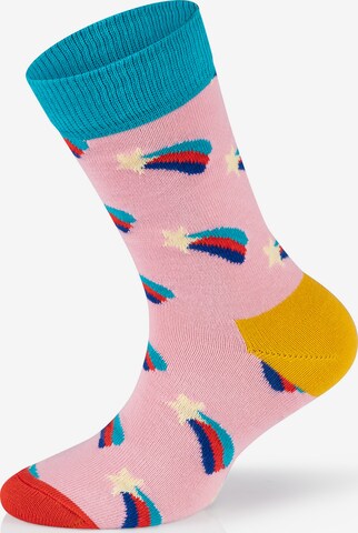 Happy Socks Socken 'Kids Shooting Star' in Mischfarben