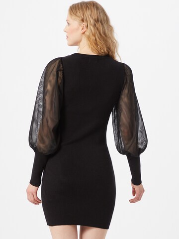 Robes en maille 'Eylene' ONLY en noir