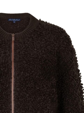 Red Button Knit cardigan 'RB Bomber knit boucle espresso' in Brown