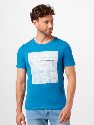 JACK & JONES Тениска в синьо: отпред