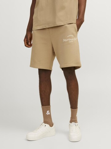 JACK & JONES Regular Broek 'JRBLOcean Club' in Beige: voorkant