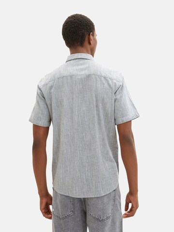 TOM TAILOR Regular fit Button Up Shirt in Grey