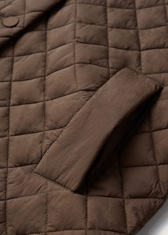 MANGO Płaszcz zimowy 'Piruleta' w kolorze brązowy