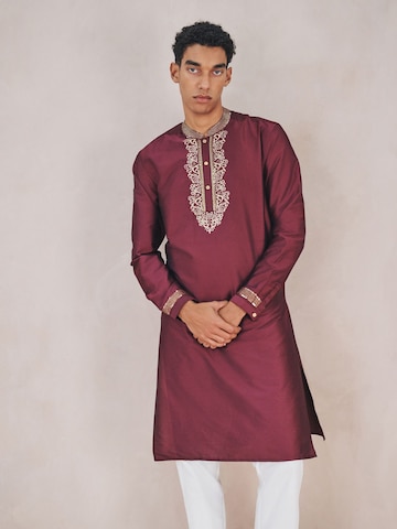 Next Regular fit Klederdracht overhemd 'Kurta' in Lila: voorkant