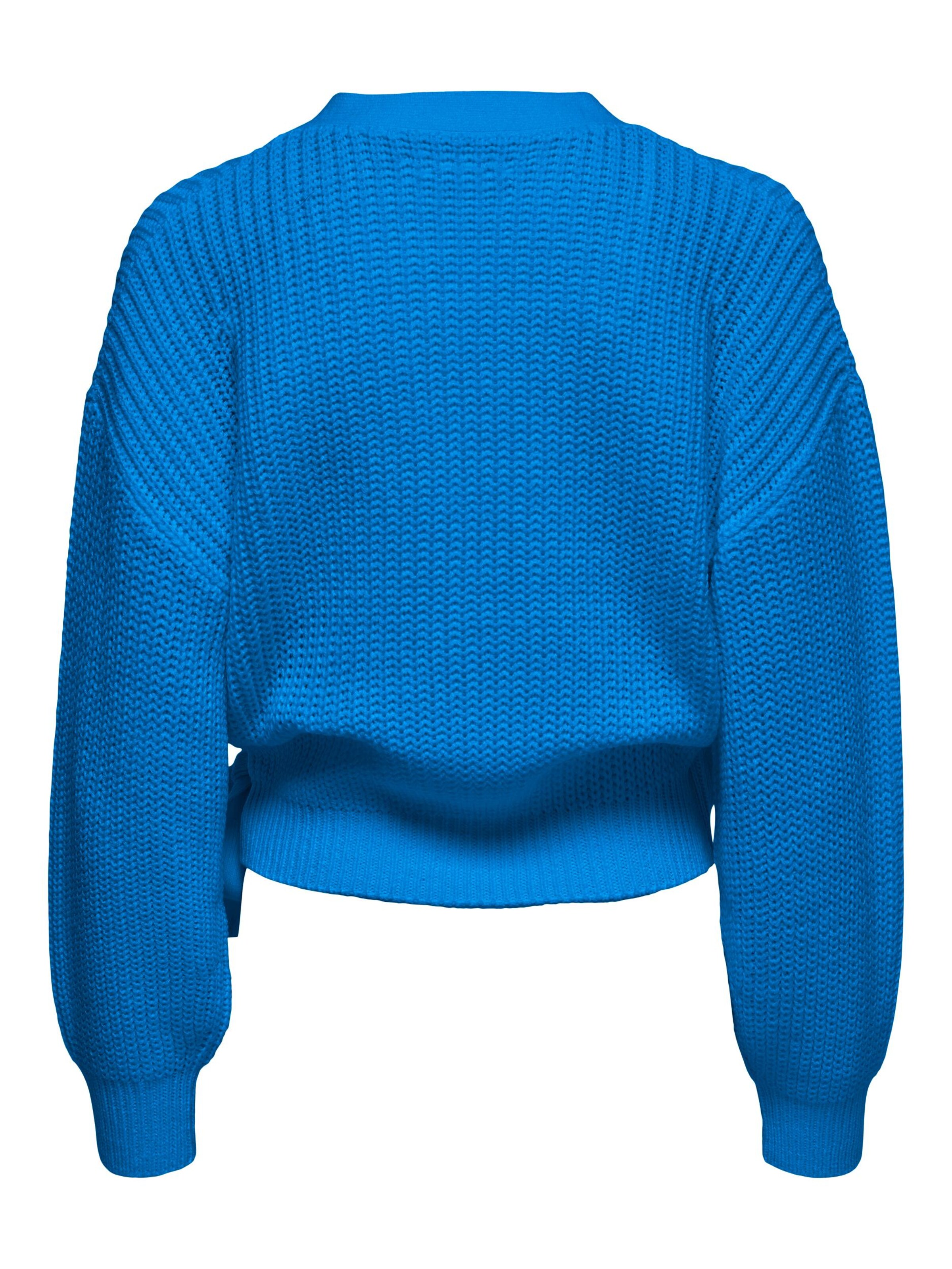 royal blue cropped sweater
