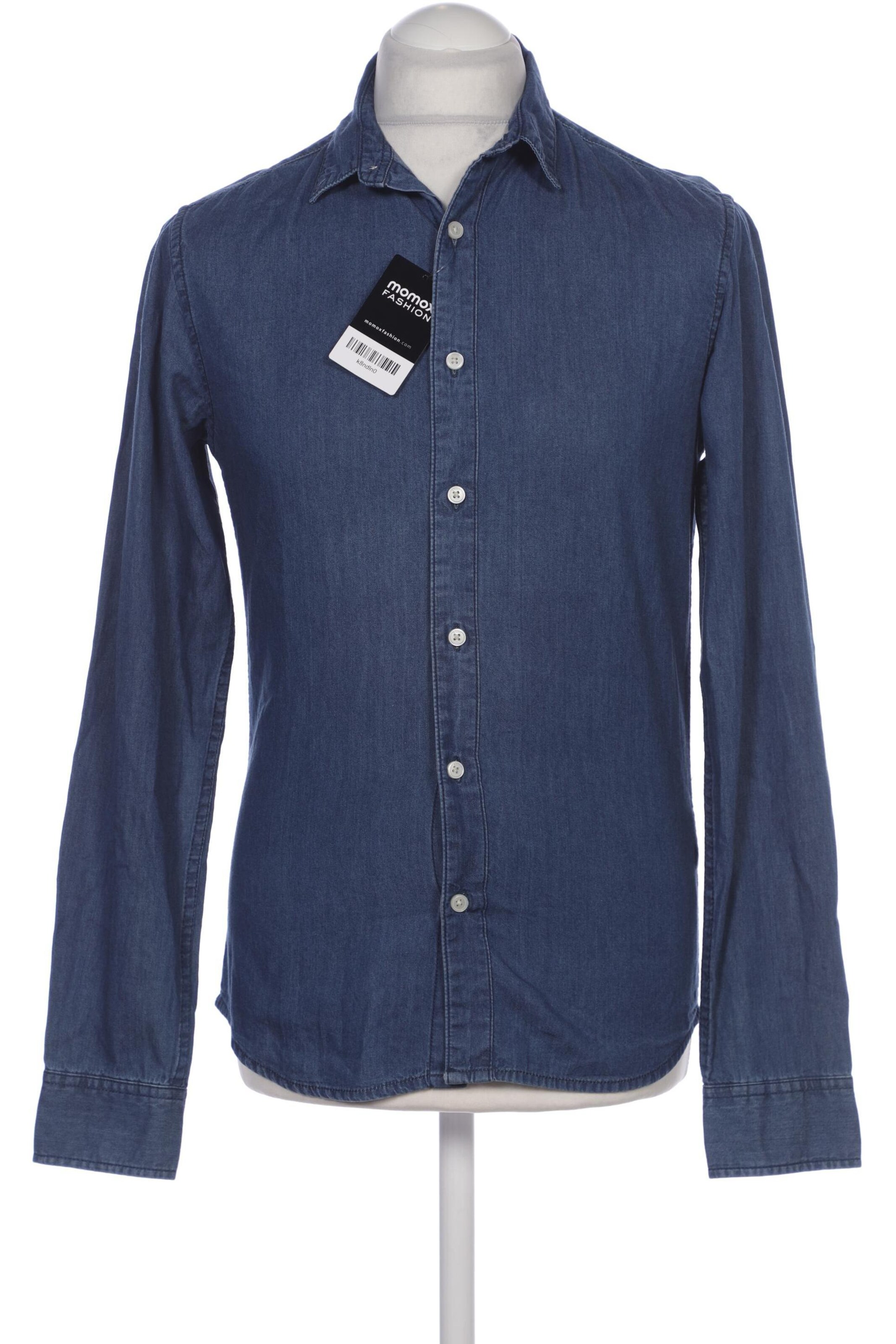 Only & Sons Button Up Shirt in S in Blue: front