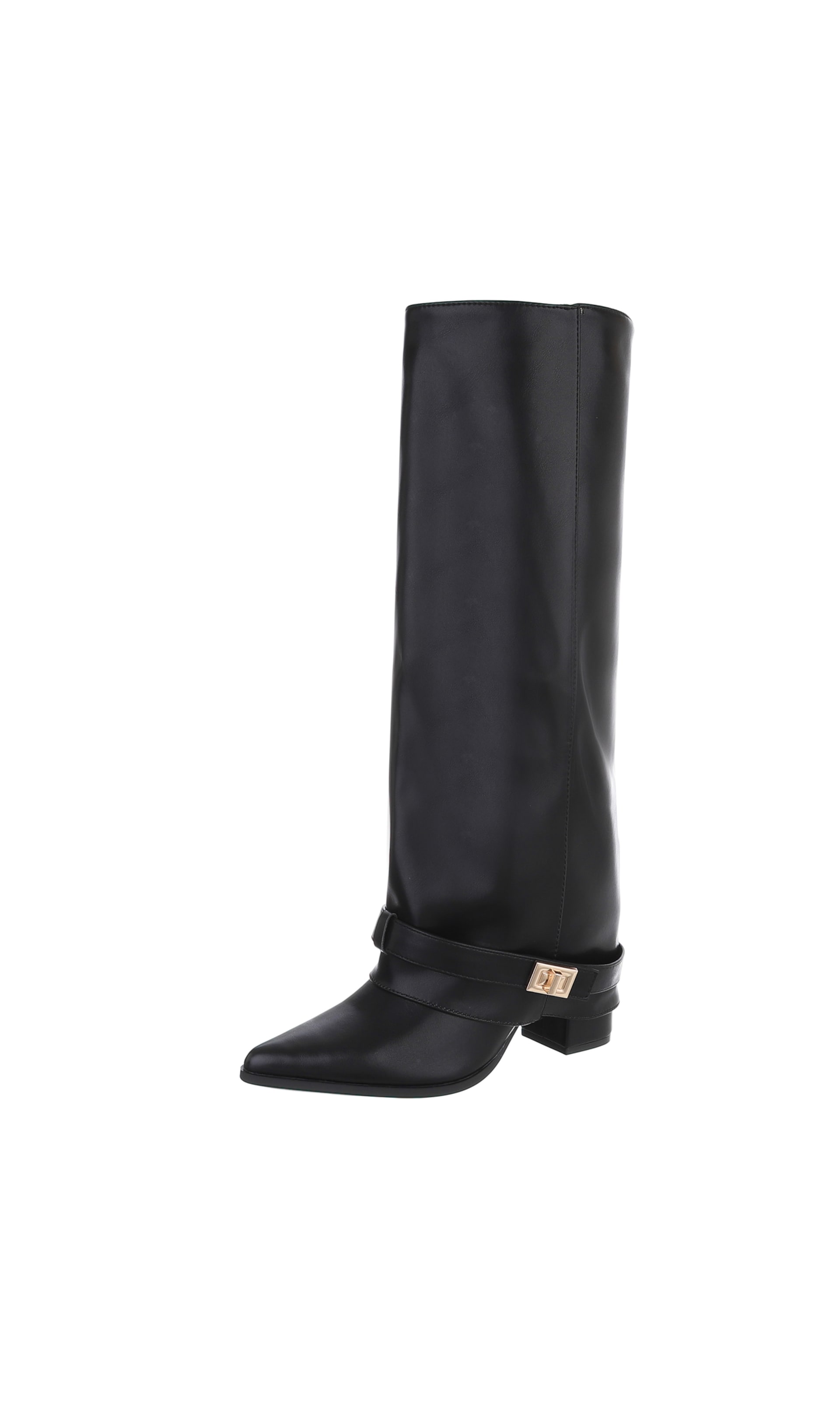 Ital-Design Boots in Black: front