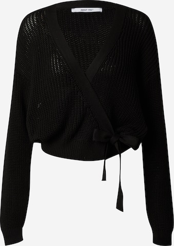 ABOUT YOU Sweater 'Selina' in Black: front