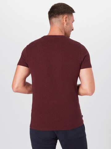 Superdry Tapered T-Shirt 'VINTAGE' in Rot