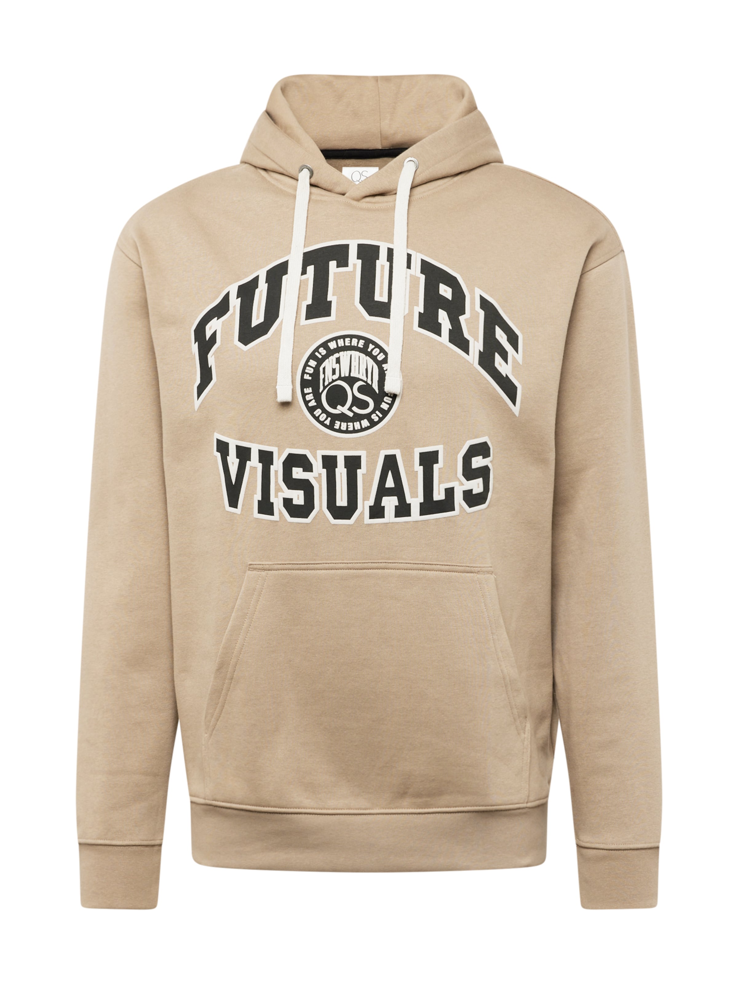 QS Sweatshirt i beige: forside