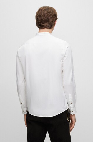 BOSS Slim fit Traditional Button Up Shirt 'S-Roan' in White