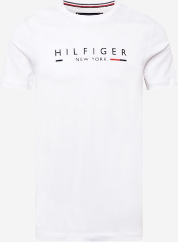 TOMMY HILFIGER Majica 'New York' | bela barva: sprednja stran