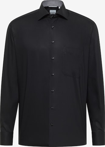 ETERNA Comfort fit Zakelijk overhemd in Zwart: voorkant