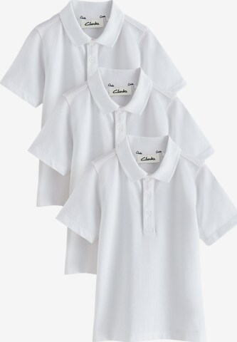 CLARKS Poloshirt in Weiß: Vorderseite
