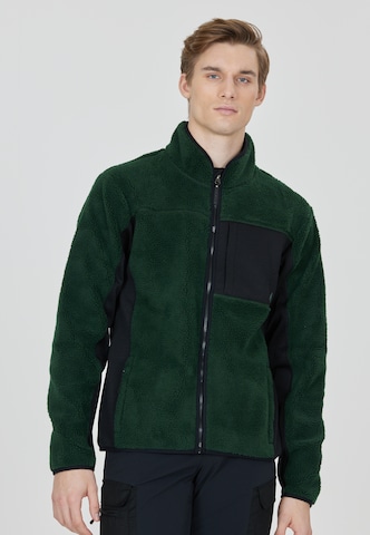 Whistler Athletic Fleece Jacket 'Bear' in Green: front