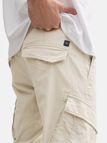 TOM TAILOR Tapered Cargobroek in Beige