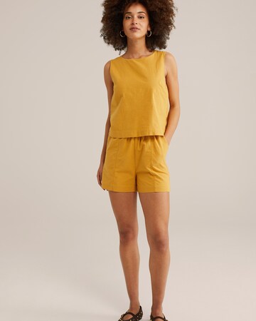 WE Fashion Jumpsuit in Yellow: front