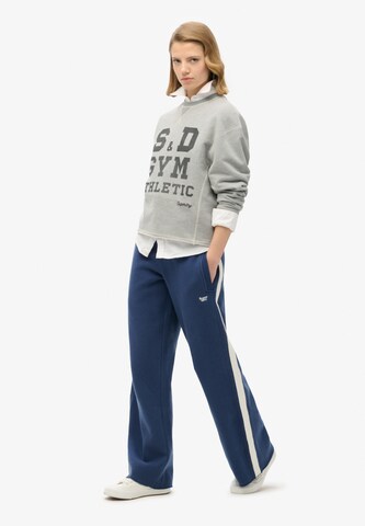 Superdry Wide leg Broek 'Essential' in Blauw
