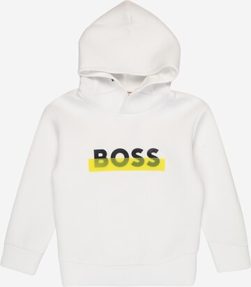 BOSS Kidswear Sweatshirt in White: front