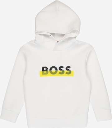 BOSS Kidswear Sweatshirt in White: front