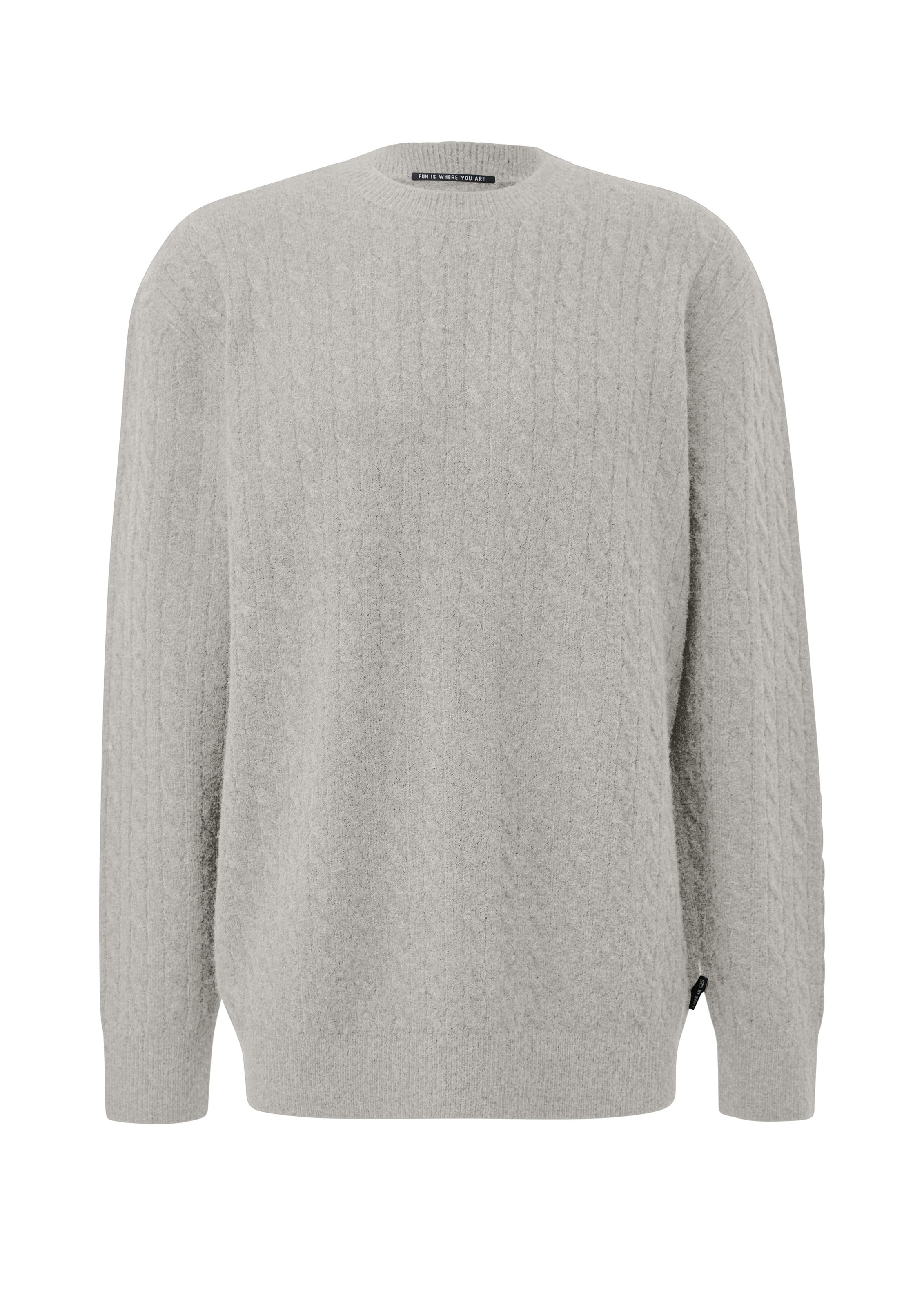 QS Pullover in Grau: Vorderseite