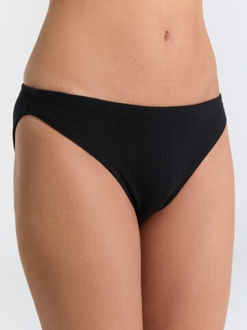 Albero Natur Panty 'Bio-Baumwoll-Slip Jacquard - 2er Pack' in Black
