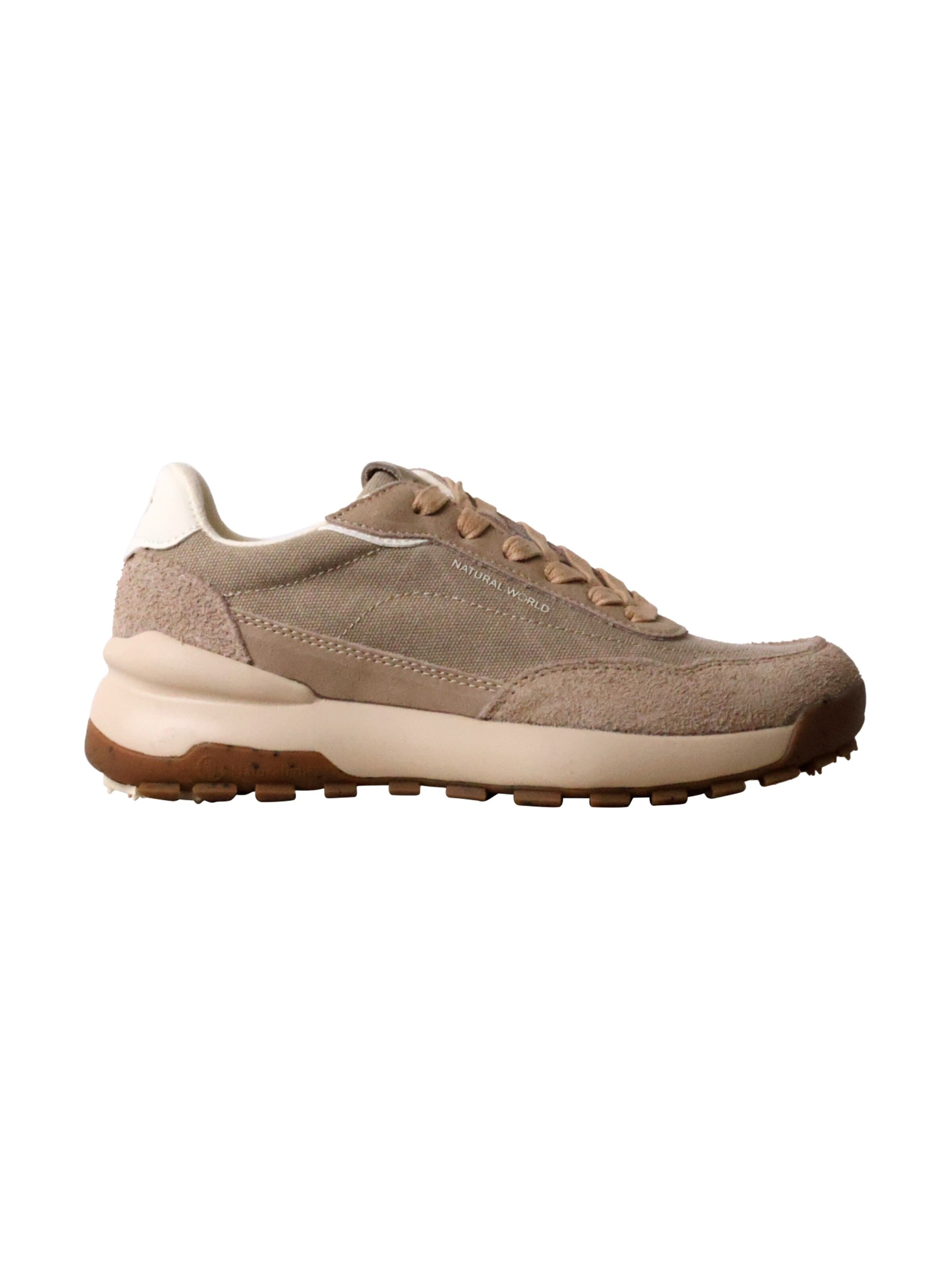Tamaris Athletic lace-up shoe 'Estellencs-Sneaker aus Leder' in Beige