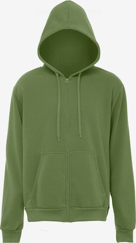 FUMO Sweat jacket in Green: front