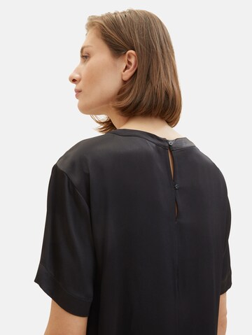 TOM TAILOR - Blusa em preto