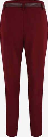 Regular Pantalon à plis MORE & MORE en rouge