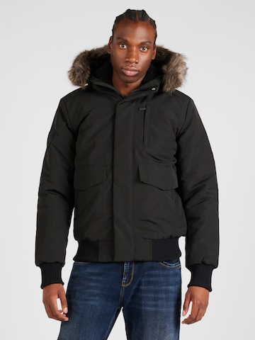 Superdry Winter Jacket 'Everest' in Black: front