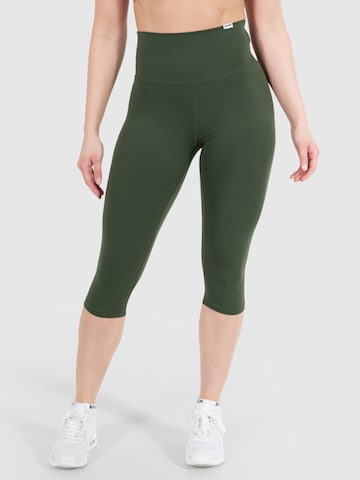 Skinny Pantalon de sport 'Caprice' Smilodox en vert : devant