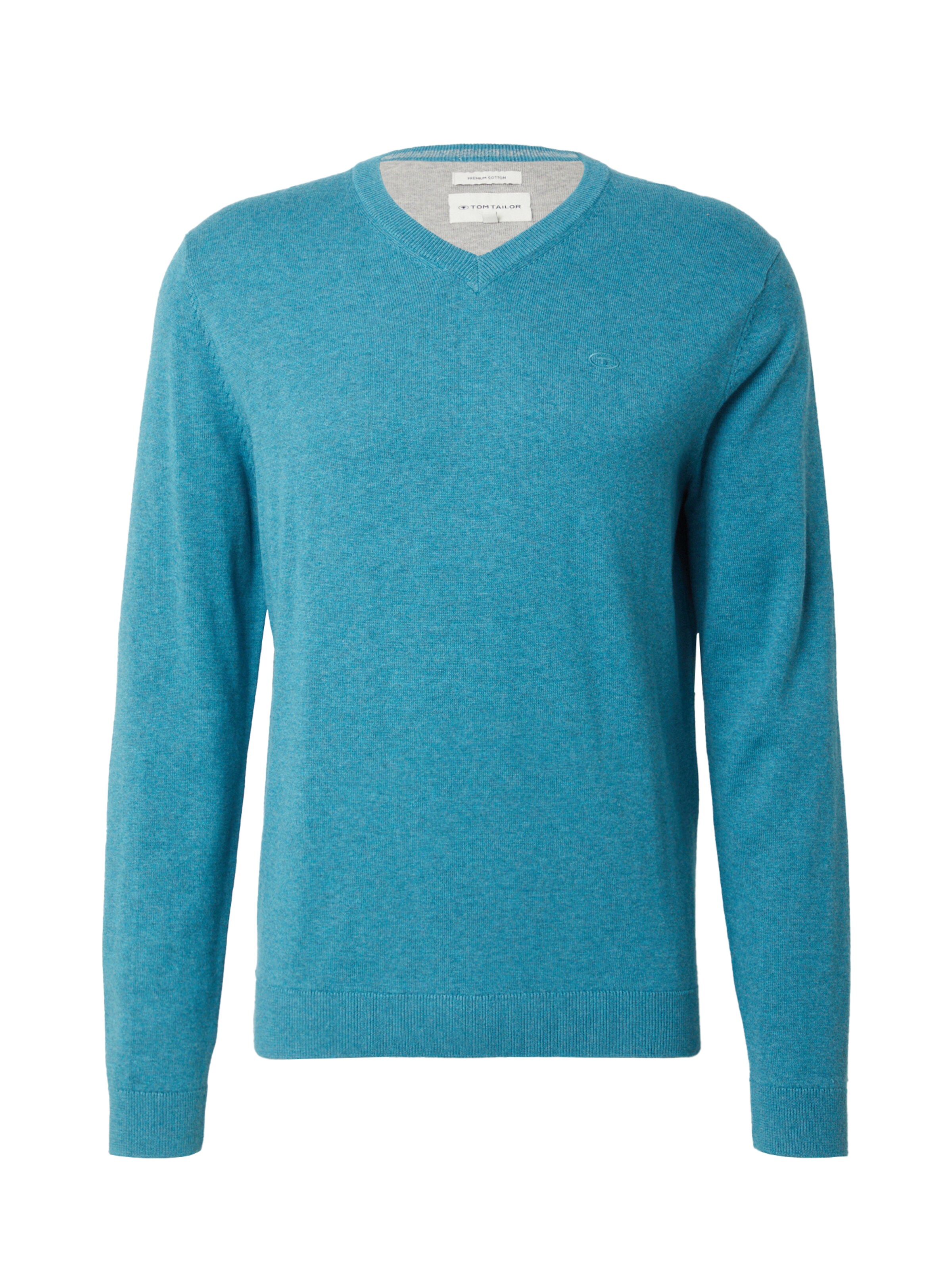 Pulover de la TOM TAILOR pe albastru: față