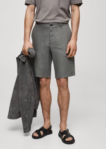 MANGO MAN Regular Pants 'Carp' in Grey