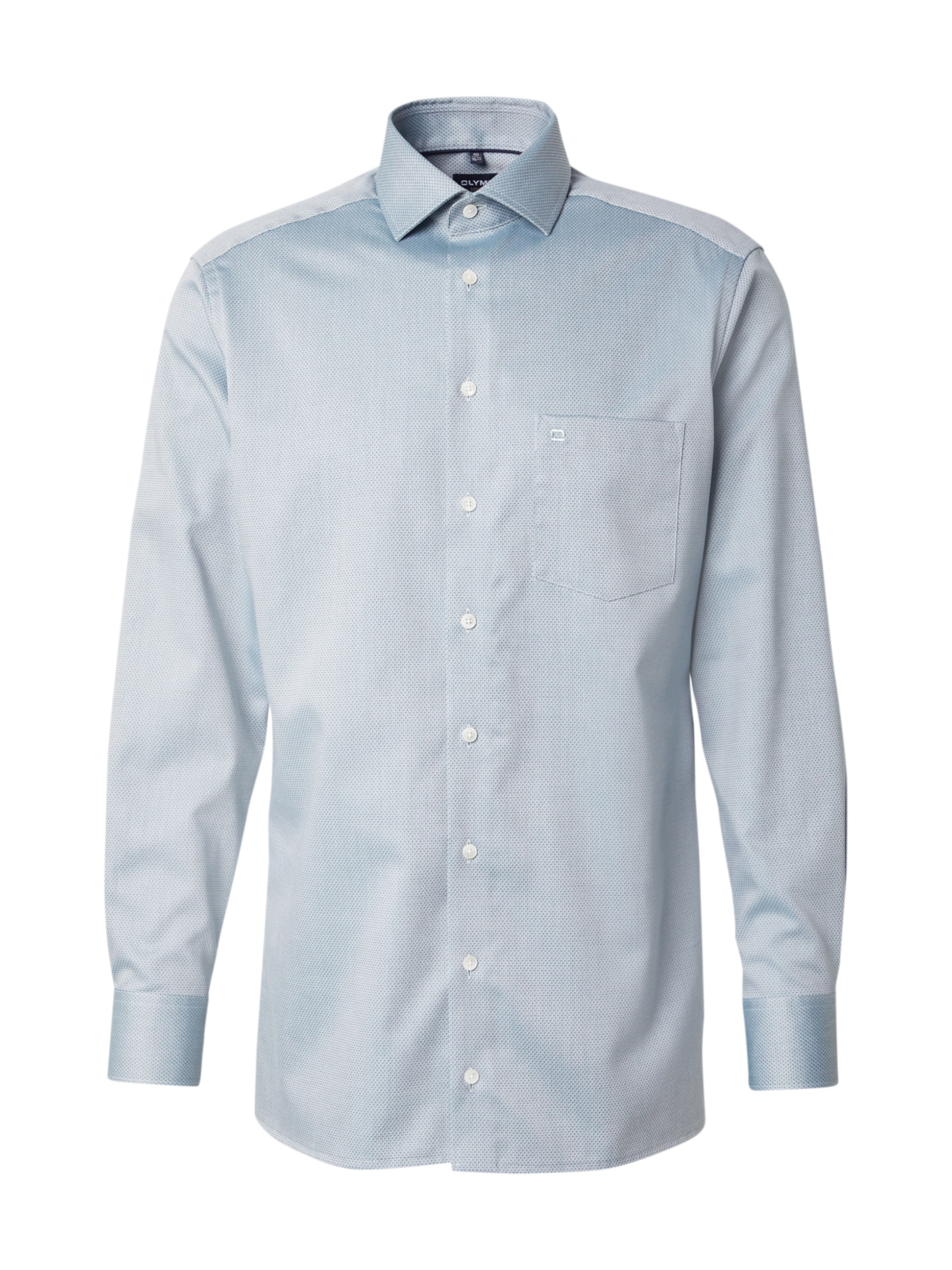 OLYMP Regular Fit Forretningsskjorte i grøn: forside