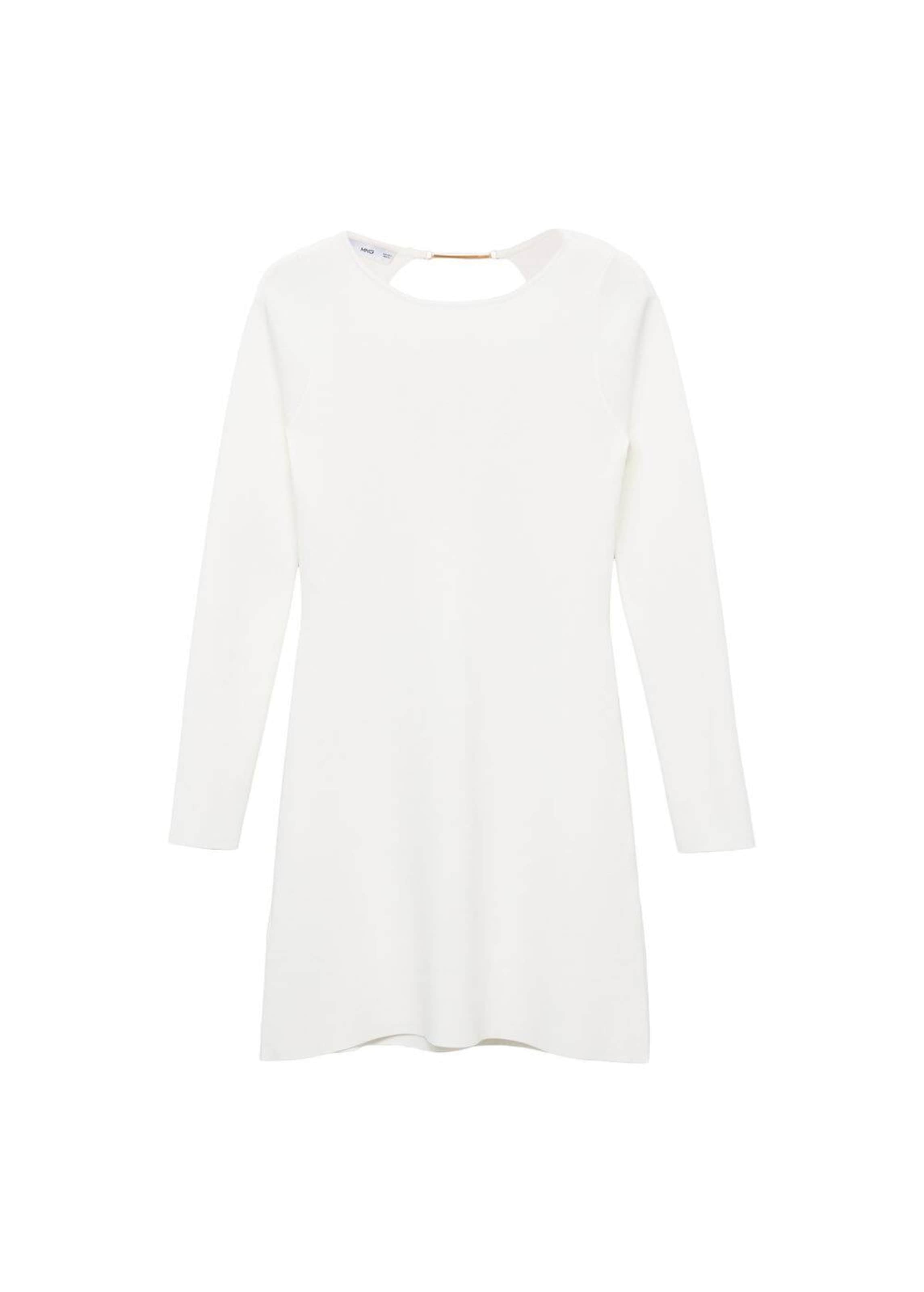 MANGO Kleid 'Dover' in Weiß: Vorderseite