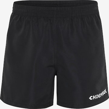 CHIEMSEE Board Shorts in Black: front