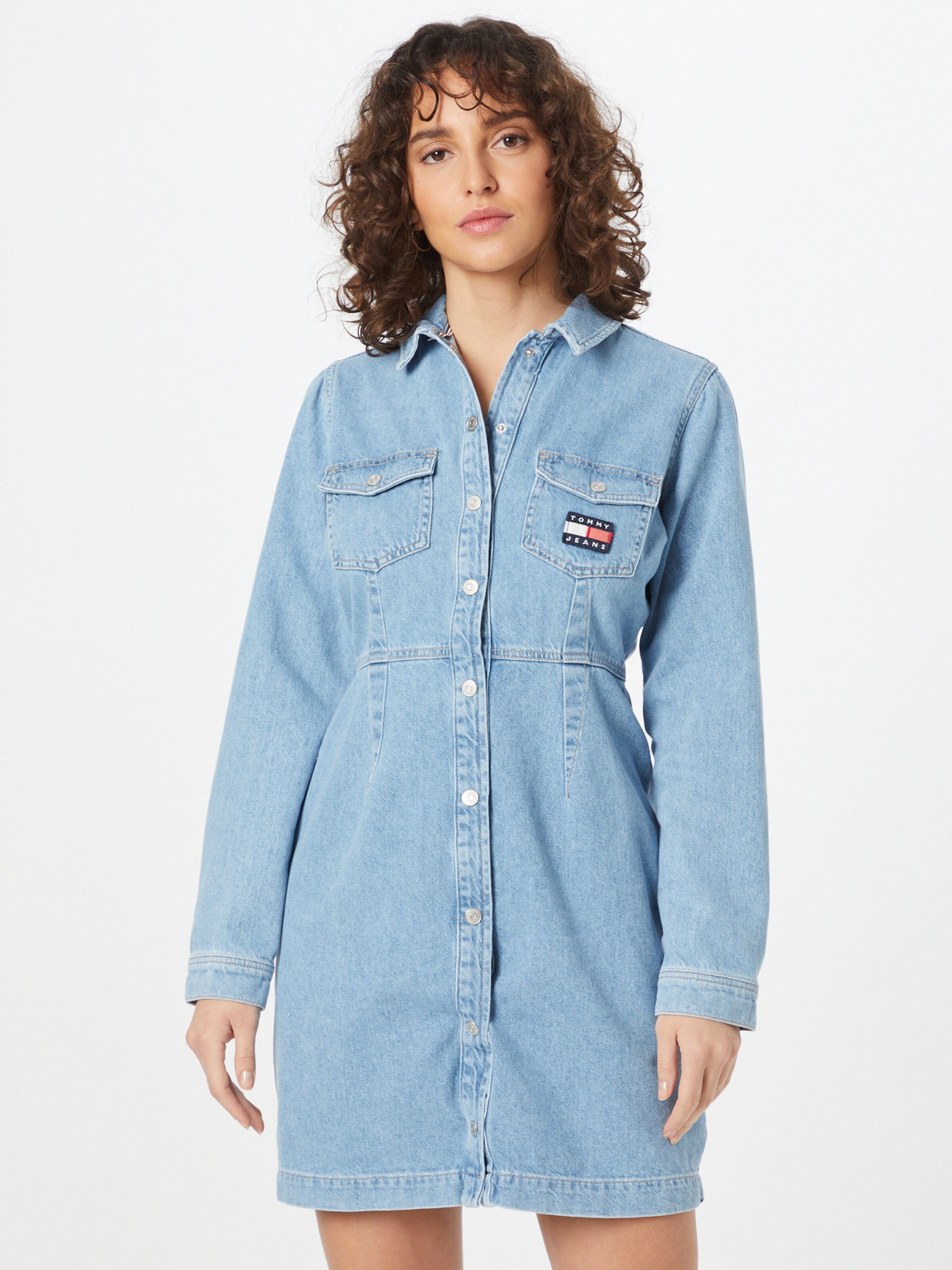 Frauen Große Größen Tommy Jeans Kleid in Navy - BE05598 Frauen Große Größen Tommy Jeans Kleid in Navy - BE05598