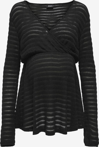 Only Maternity Top in Schwarz: Vorderseite