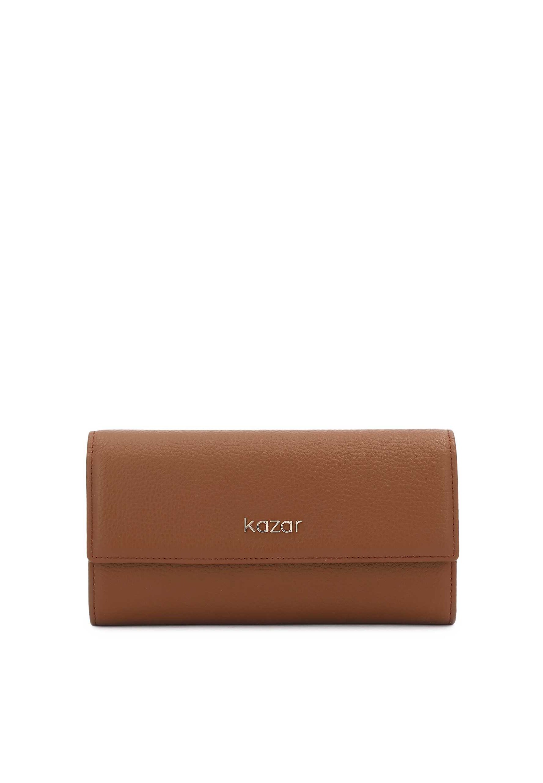 Kazar Wallet in Brown: front