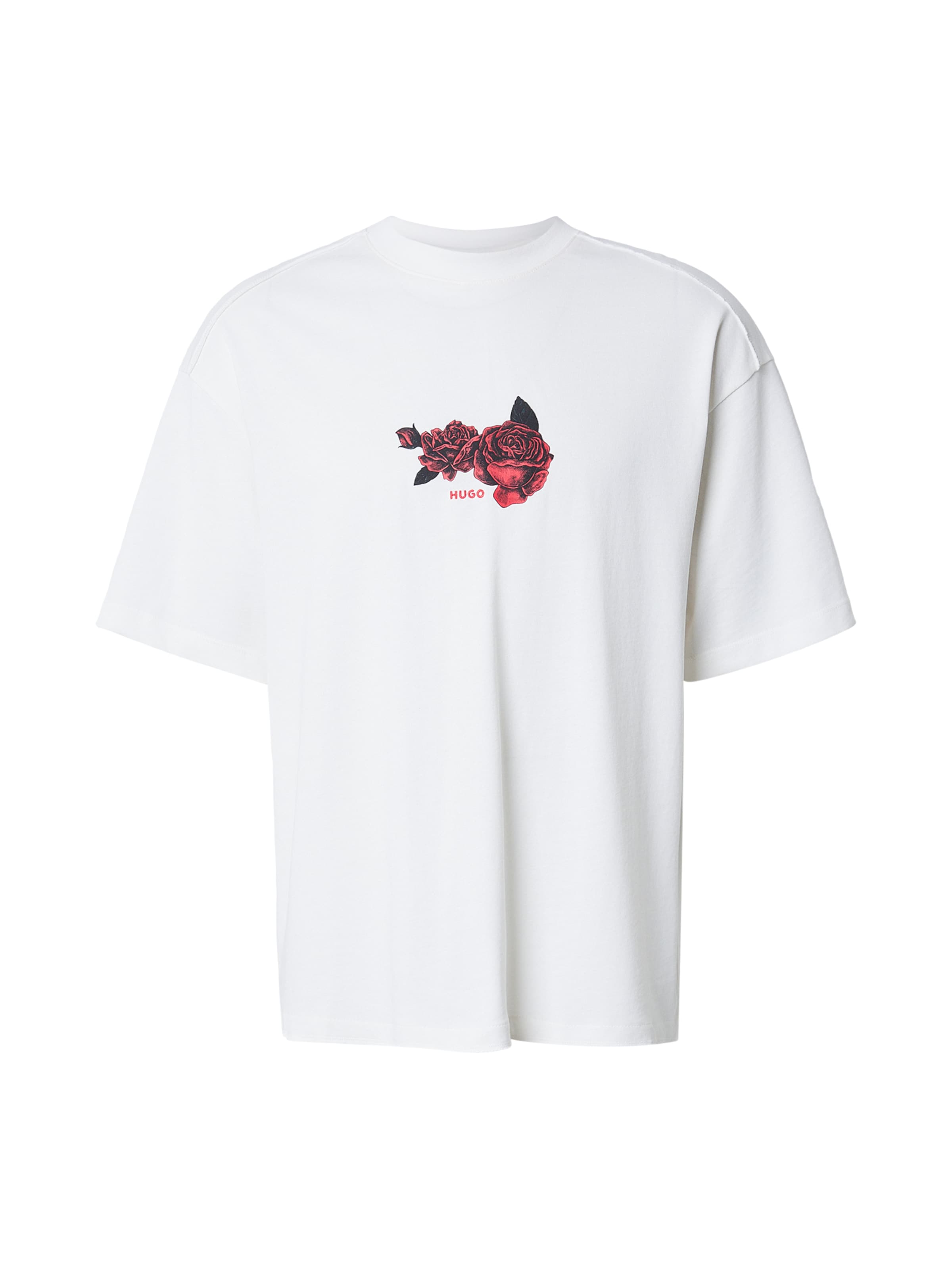 HUGO Shirt 'Domans' in Beige: voorkant