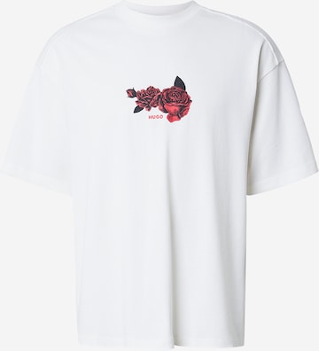 T-Shirt 'Domans' HUGO en beige : devant