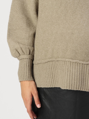 Only Maternity Sweater 'OLMHAZEL' in Grey