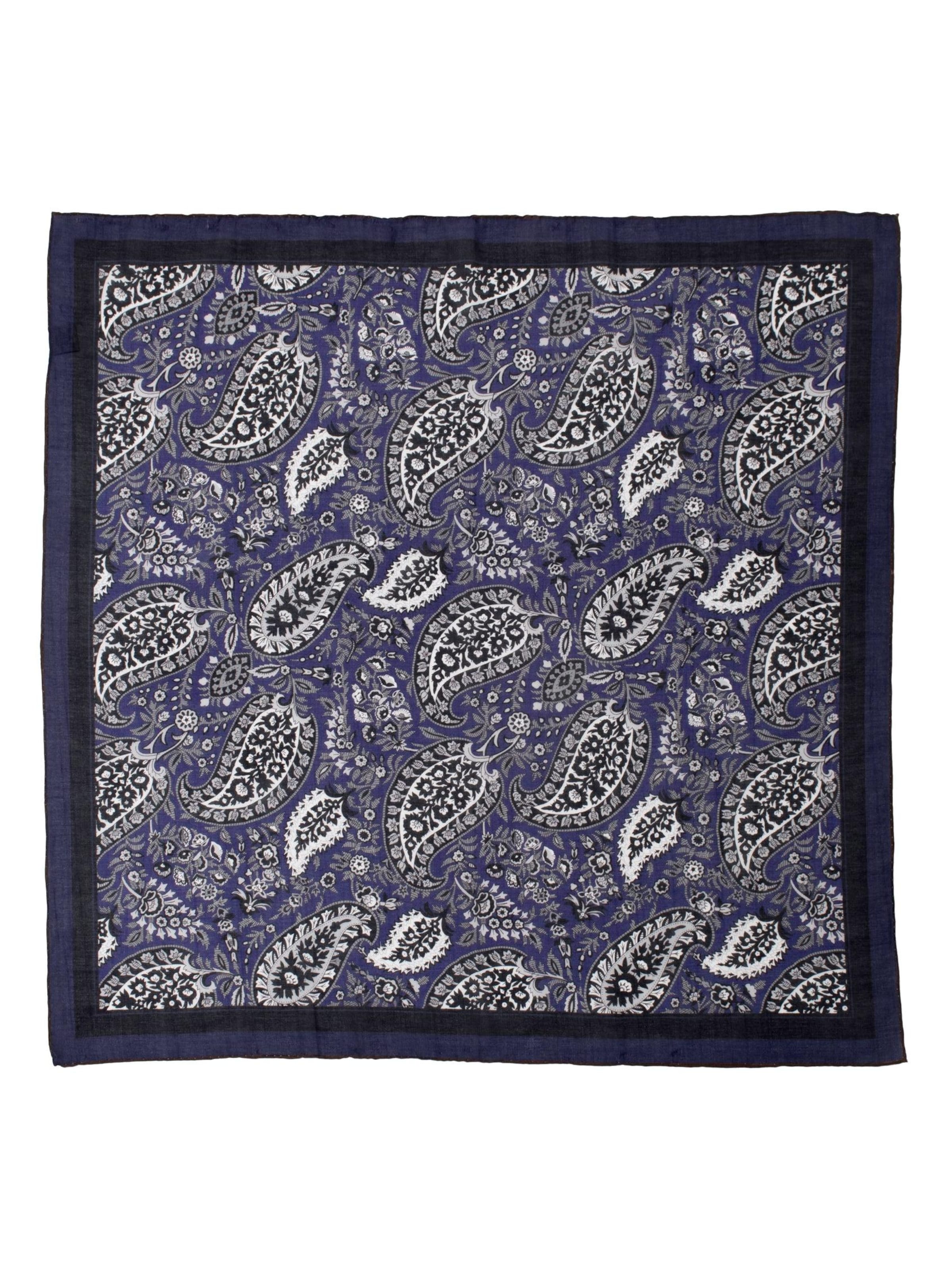 Sciarpa 'Seidentuch mit Baumwolle' di MayTree in blu: frontale