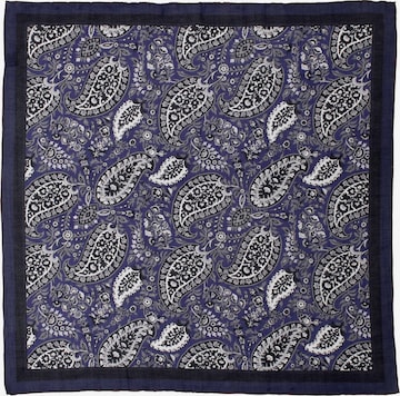 MayTree - Chal 'Seidentuch mit Baumwolle' en azul: frente