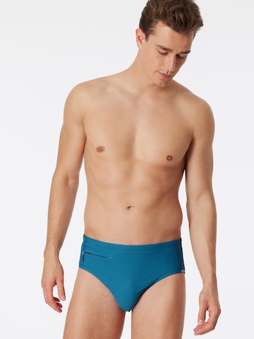 SCHIESSER Swim Trunks ' Classic Swim ' in Blue