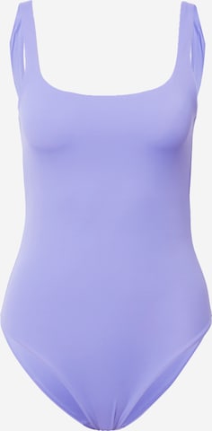 WEEKDAY Bralette Swimsuit 'Desert' in Purple: front