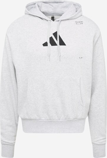 ADIDAS PERFORMANCE Athletic Sweatshirt 'All-gym Category Pump Cover' in mottled grey / Black, Item view